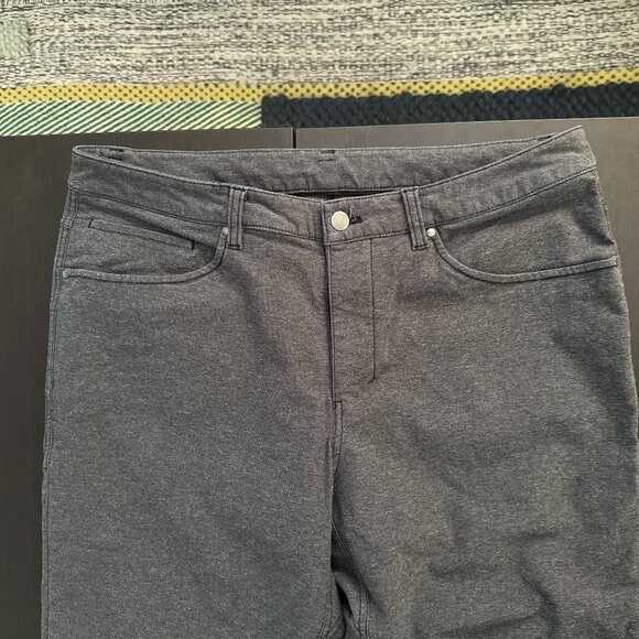 Men’s Lululemon ABC Pant Slim Tech Canvas 36x43 (TALL) Heathered Black - Picture 7 of 9